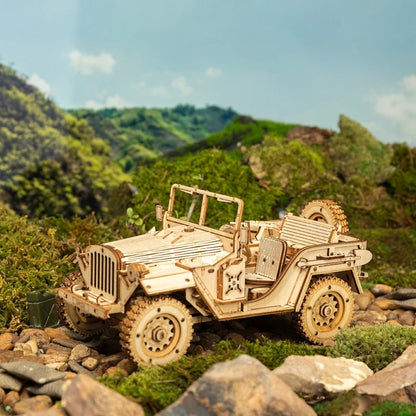 3D Wooden Puzzle Model Toys MC701 (Army Jeep)