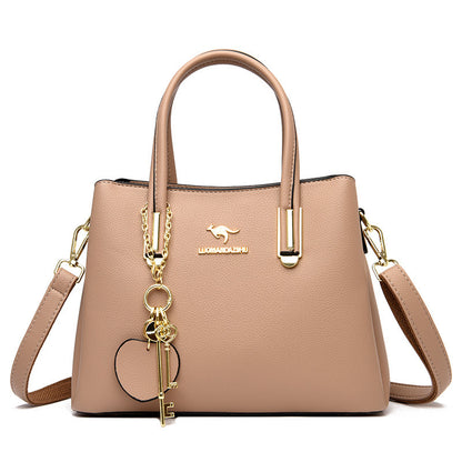 Large Capacity Versatile Women's Bag With Lychee Texture