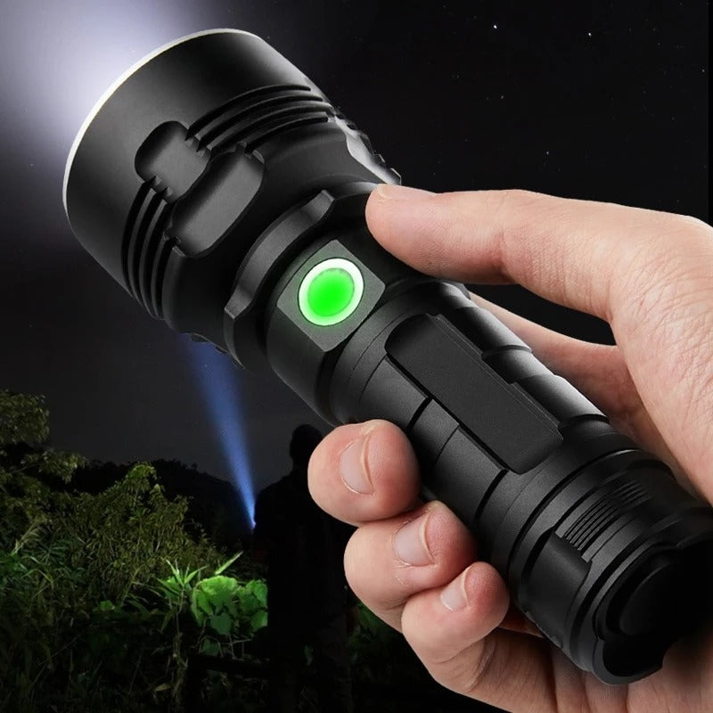 Strong Flashlight Focusing Led Light Rechargeable Super Bright