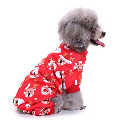 Christmas Pet Supplies Outdoor Dog Walking Clothes