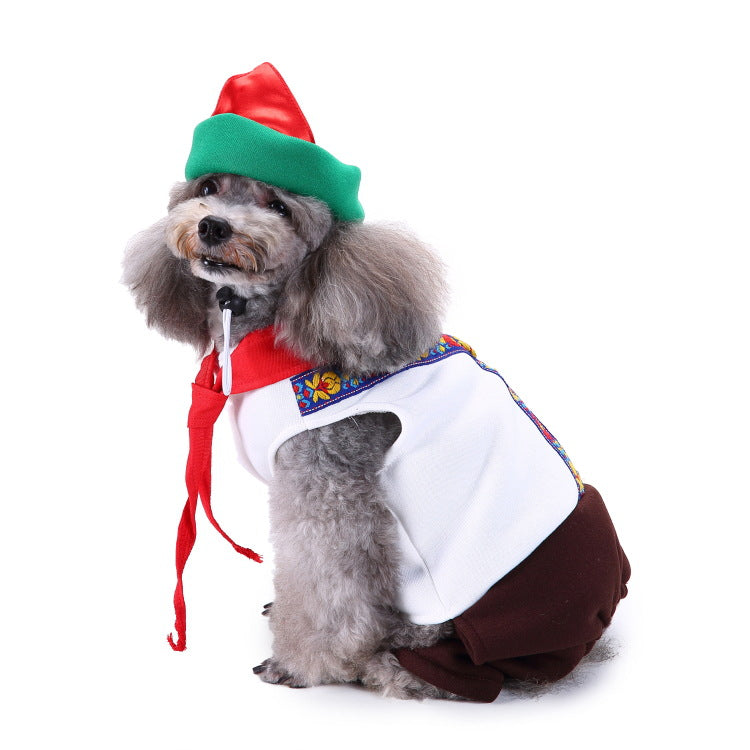 Christmas Pet Supplies Outdoor Dog Walking Clothes