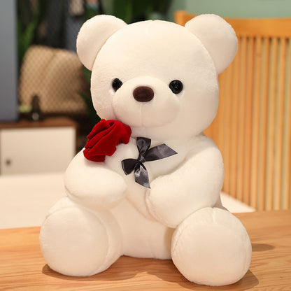 Lovely Hug Roses Teddy Bear Plush Pillow (25-45cm)