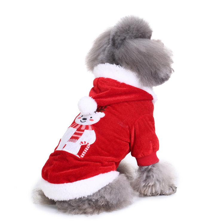 Christmas Pet Supplies Outdoor Dog Walking Clothes