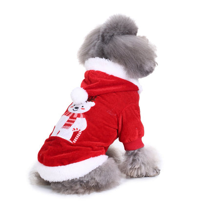 Christmas Pet Supplies Outdoor Dog Walking Clothes