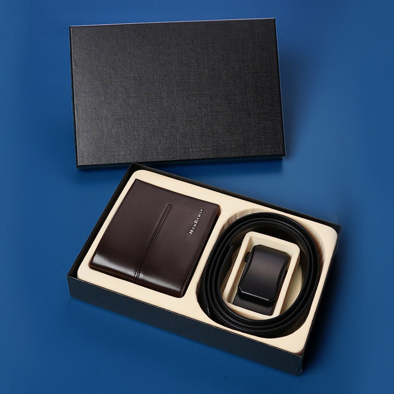 Men's Belt Wallet Combo Set