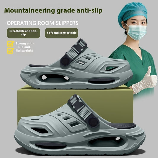 Slippers Men's Summer Outdoor Hole Shoes Deodorant And Non-slip