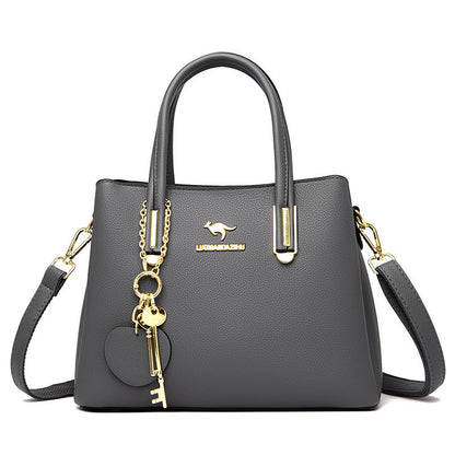 Large Capacity Versatile Women's Bag With Lychee Texture