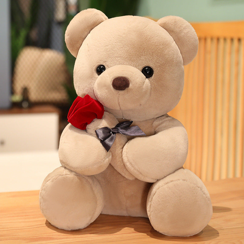 Lovely Hug Roses Teddy Bear Plush Pillow (25-45cm)