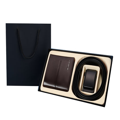 Men's Belt Wallet Combo Set