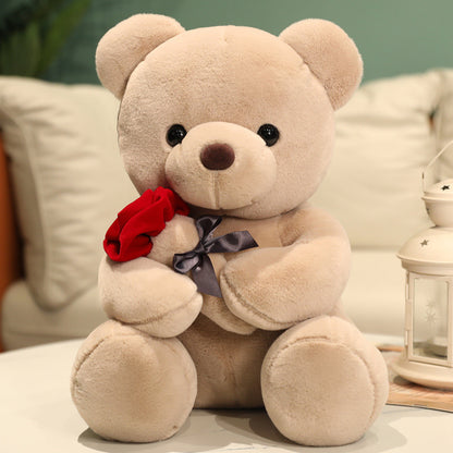 Lovely Hug Roses Teddy Bear Plush Pillow (25-45cm)